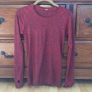 Swiftly Tech Lululemon Long sleeve Red